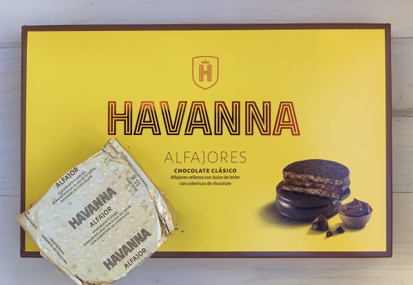 Alfajores Havanna de chocolate rellenos de dulce de leche (12 Units)